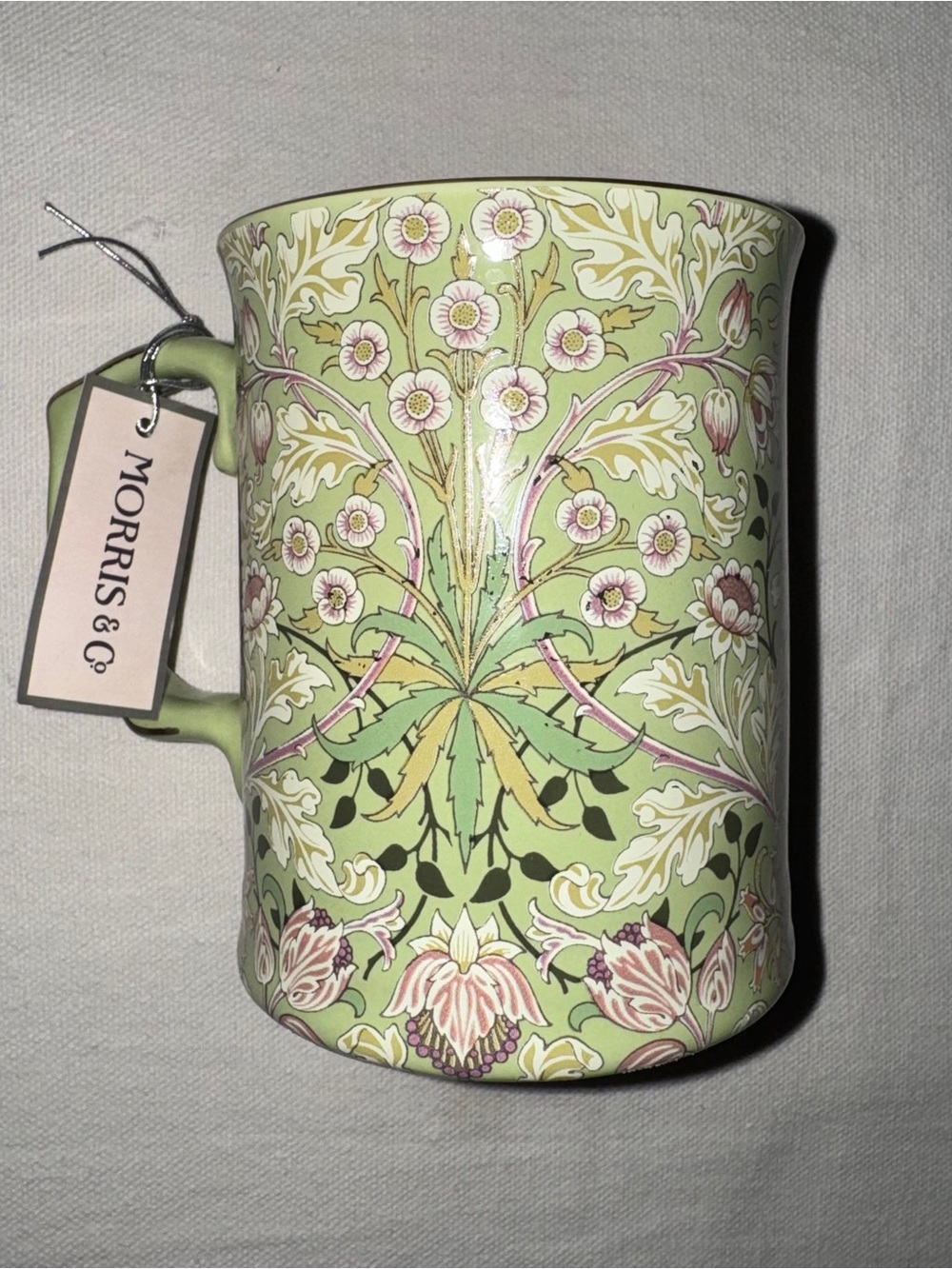 Morris & Co Green Floral Ceramic Mug